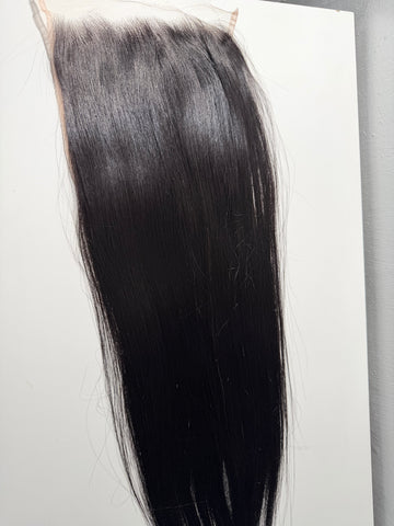 Virgin 22 inches 7*7 Closure lace